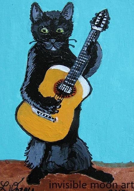 Cat Art Poster Canvas Print | MUSICCCCCC!!