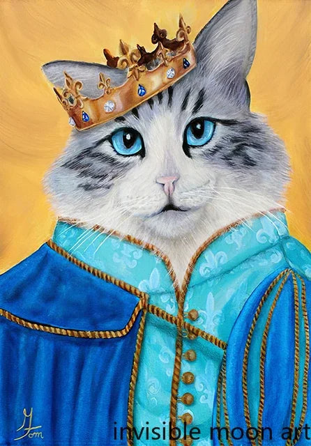 Cat Art Poster Canvas Print | Kitty Prince