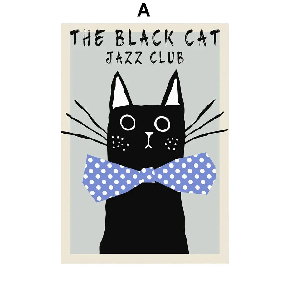 Abstract Wine Jazz Festival Poster | The Black Cat Jazz Club