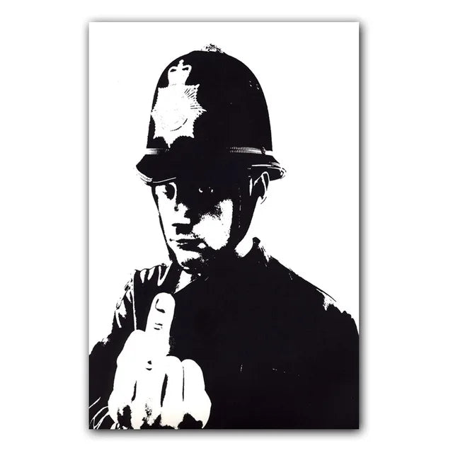 Banksy Artwork Canvas Print | The Solider