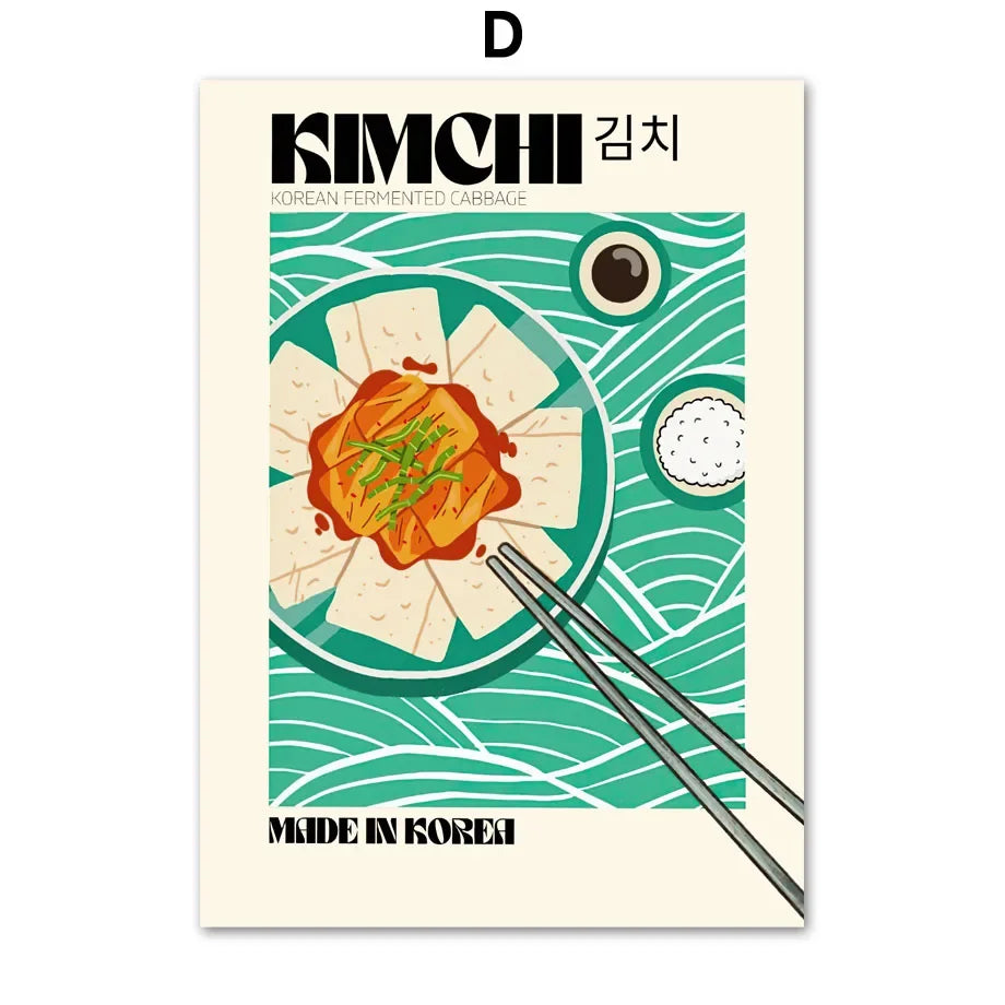 Retro Korean Food Poster | 4