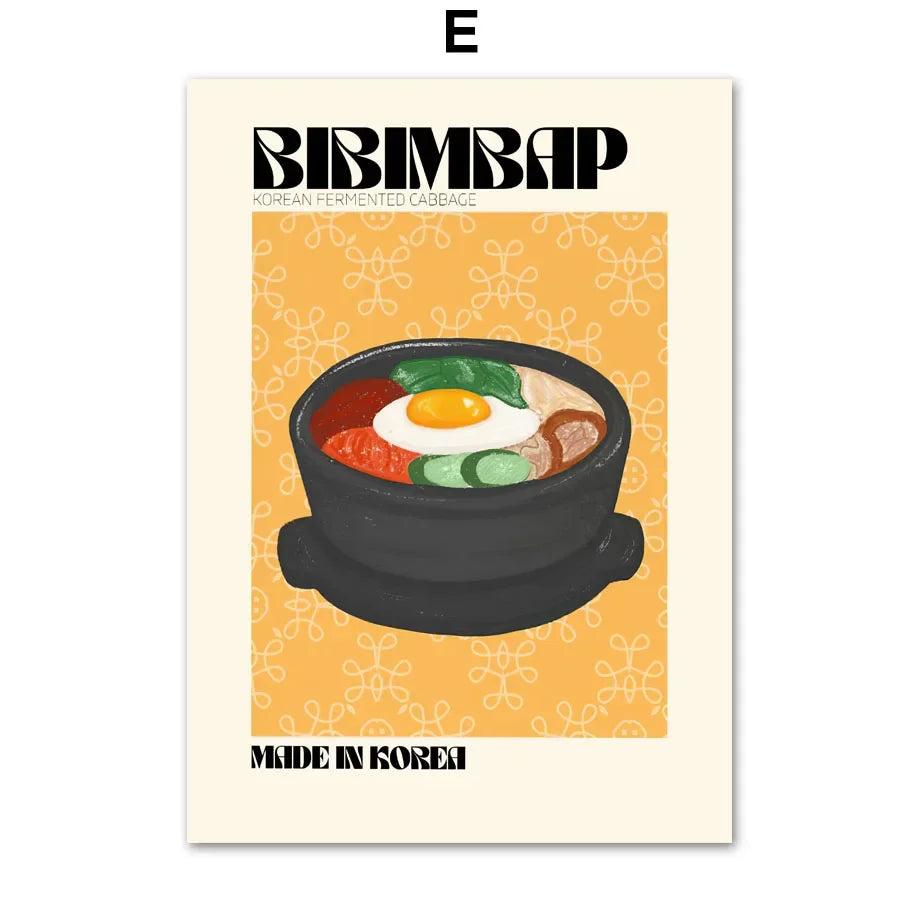 Retro Korean Food Poster | 5