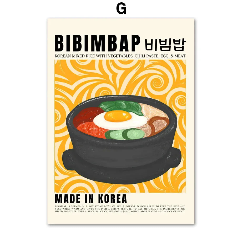 Retro Korean Food Poster | 7