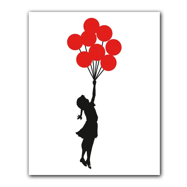 Banksy Artwork Canvas Print | Fly Away