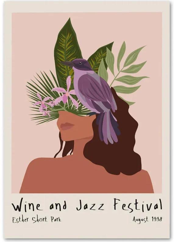 Abstract Wine Jazz Festival Poster | Wine &amp; Jazz Festival