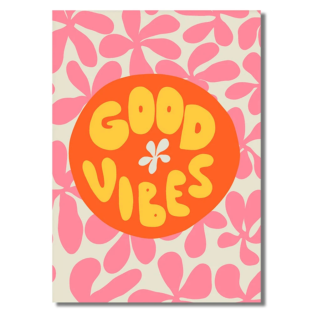 Cute Typography Poster | | Good Vibes