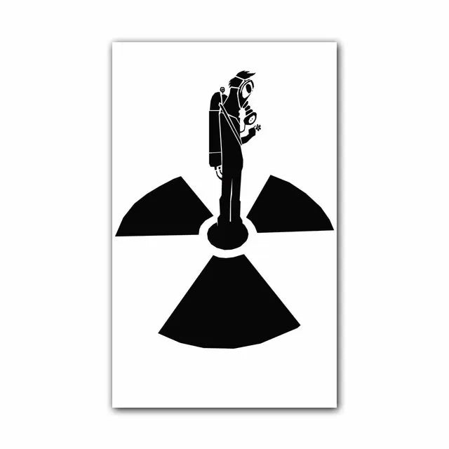 Banksy Artwork Canvas Print | Radioactive