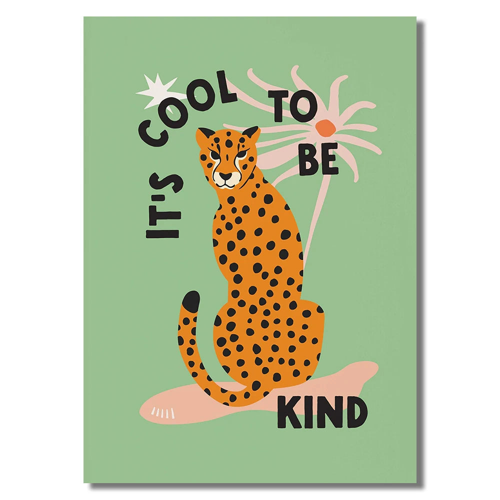 Cute Typography Poster | Is Cool To Be Kind