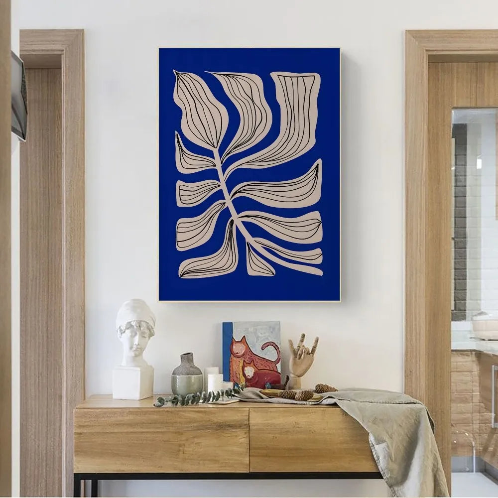 Abstract Klein Blue Poster | Plants