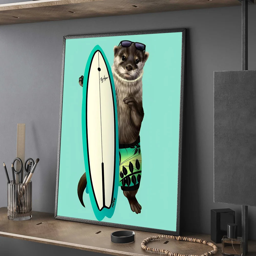 Funny Surfing Animal | Surfing Sea Otter