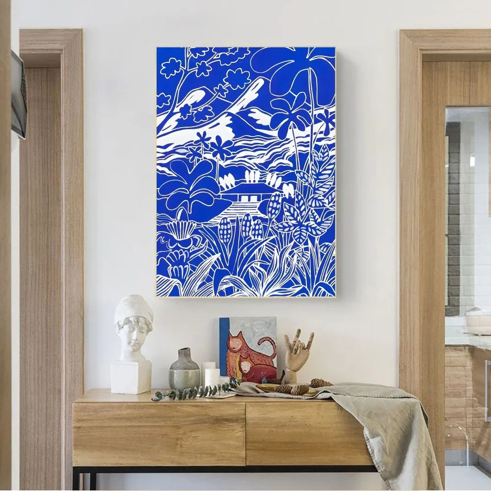 Abstract Klein Blue Poster | Blue Little House