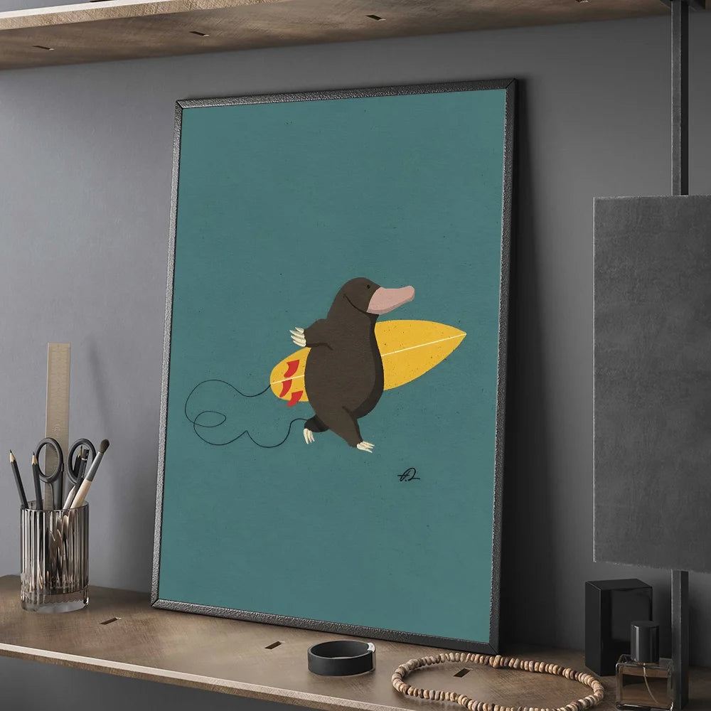 Funny Surfing Animal | Surfing Platypus