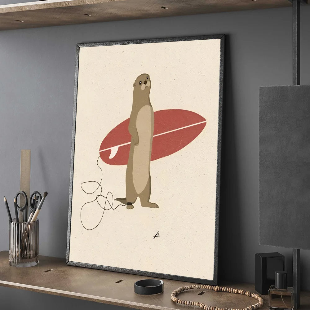 Funny Surfing Animal | Surfing Otter