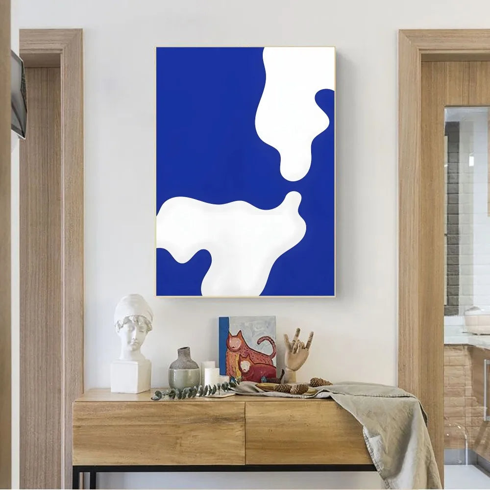 Abstract Klein Blue Poster | Chaos