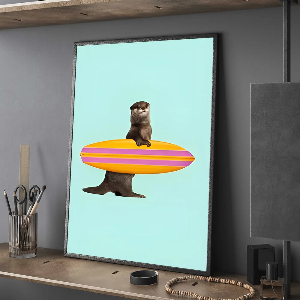 Funny Surfing Animal | Surfing Cute Otter