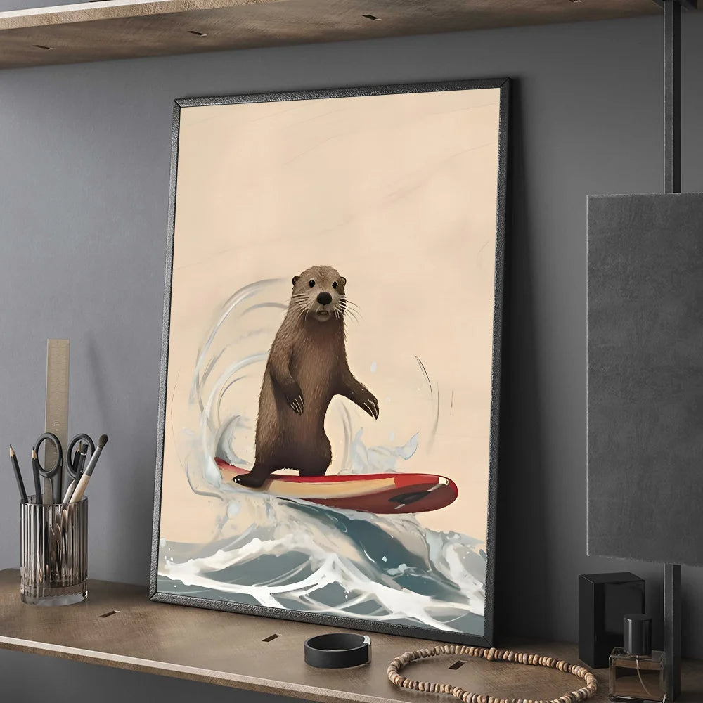 Funny Surfing Animal | Surfing Groundhog